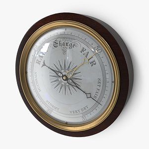 antique barometer 3D model