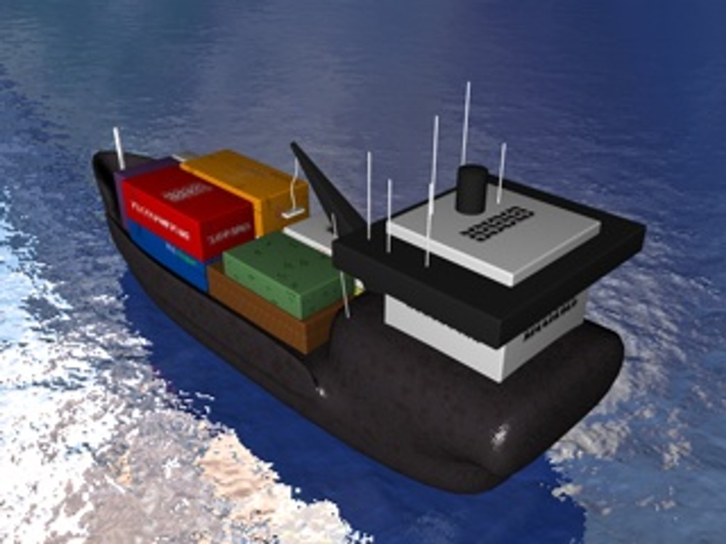 c4d cargo ship