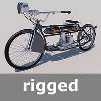 Rigged Henderson Model-A 1912 Motorcycle