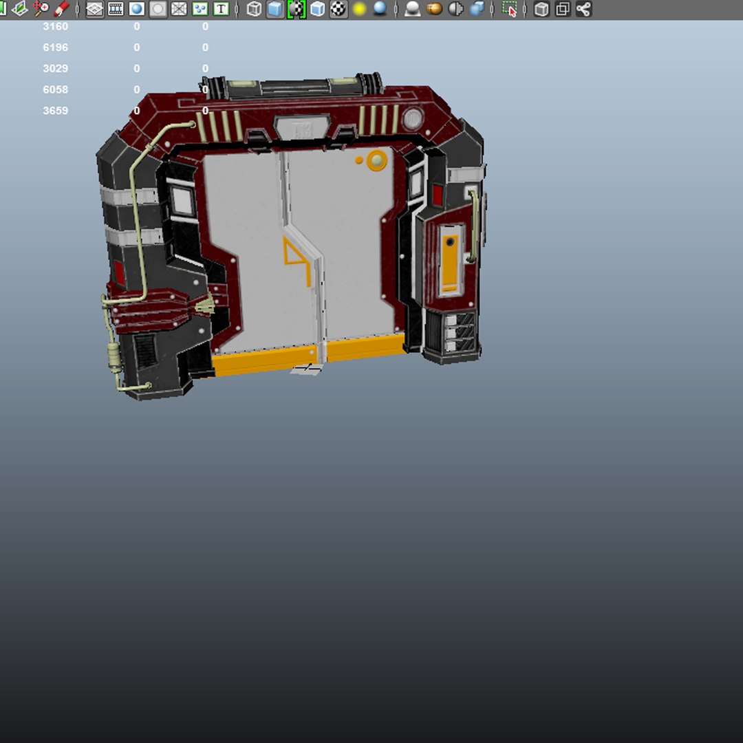Free 3D Sci-fi Gate - TurboSquid 1413863