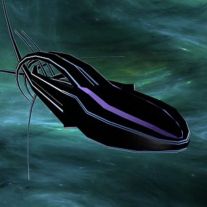 3D submarine spaceship