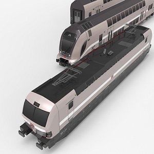 3D metro tube train