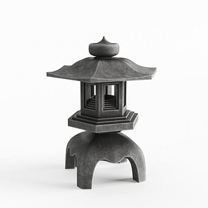 3D Japanese Lantern Toro 05