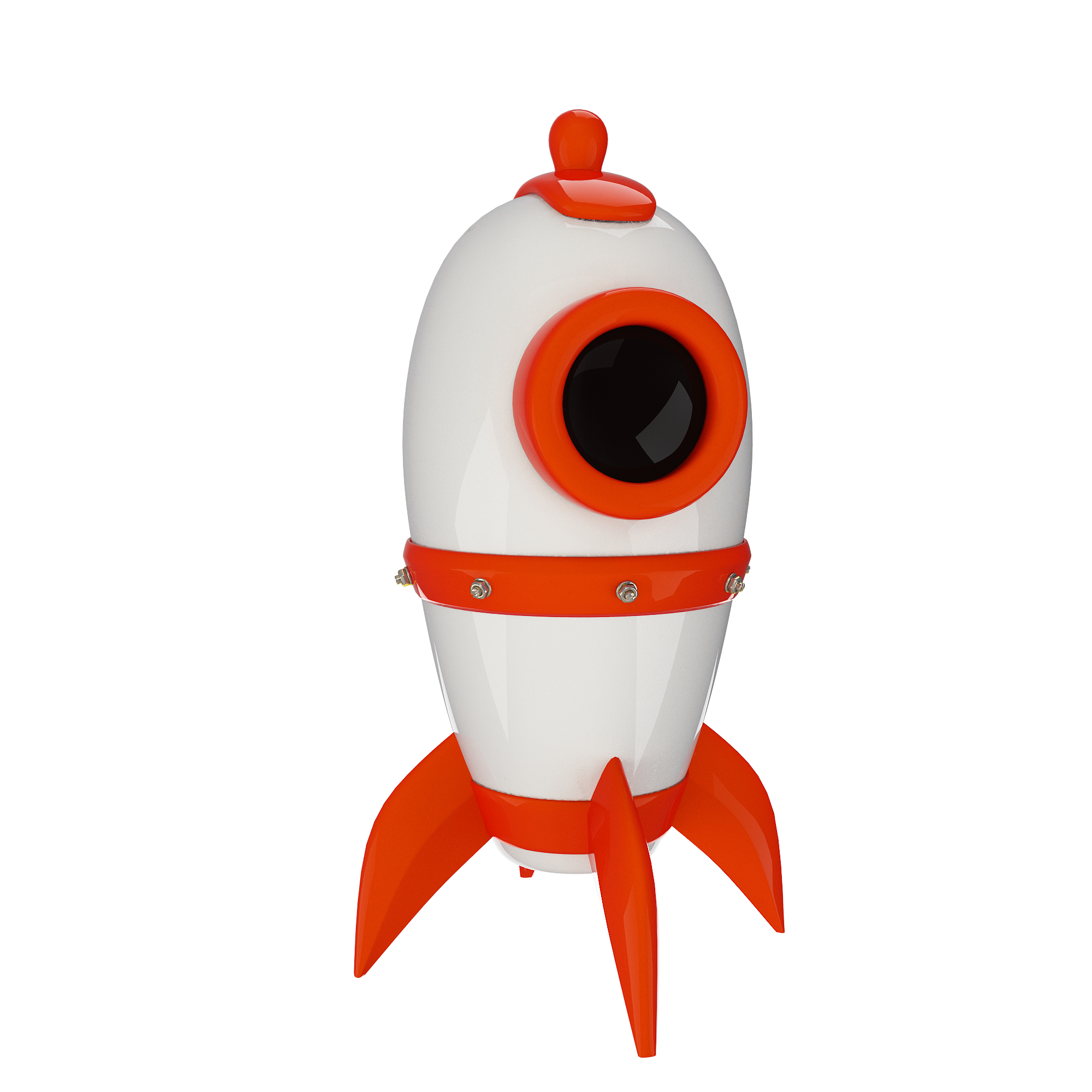 Cartoon space rocket 3D model - TurboSquid 1632373