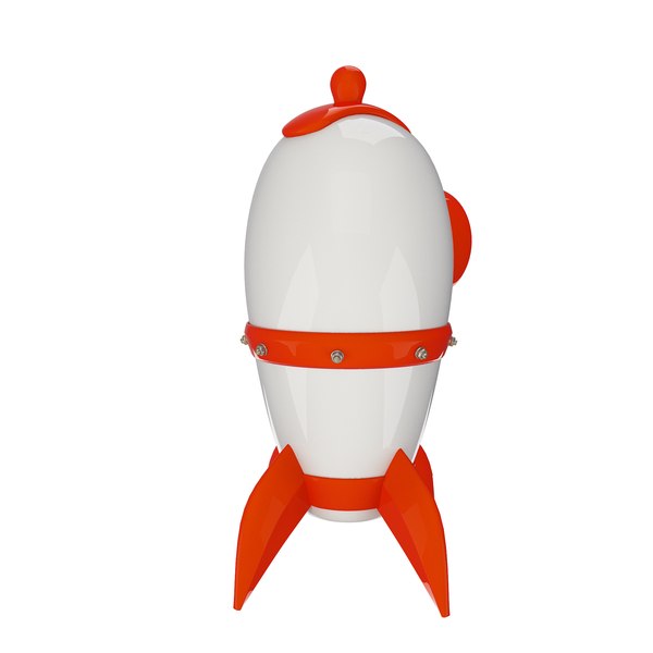 Cartoon space rocket 3D model - TurboSquid 1632373