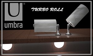 The Turbo Roll paper towel holder