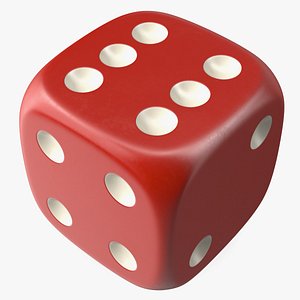 3D Classic Six-Sided Dice model