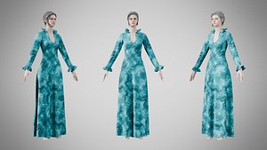 Dress 29 Aqua Mirage 3D model