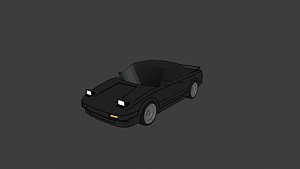 Toon Toyota MR2 AW11 3D model