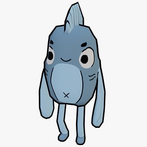 TEXTURED AND ANIMATED CUTE FISH 3D