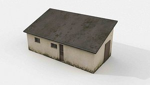 Japanese Suburban Utility Building 3D model