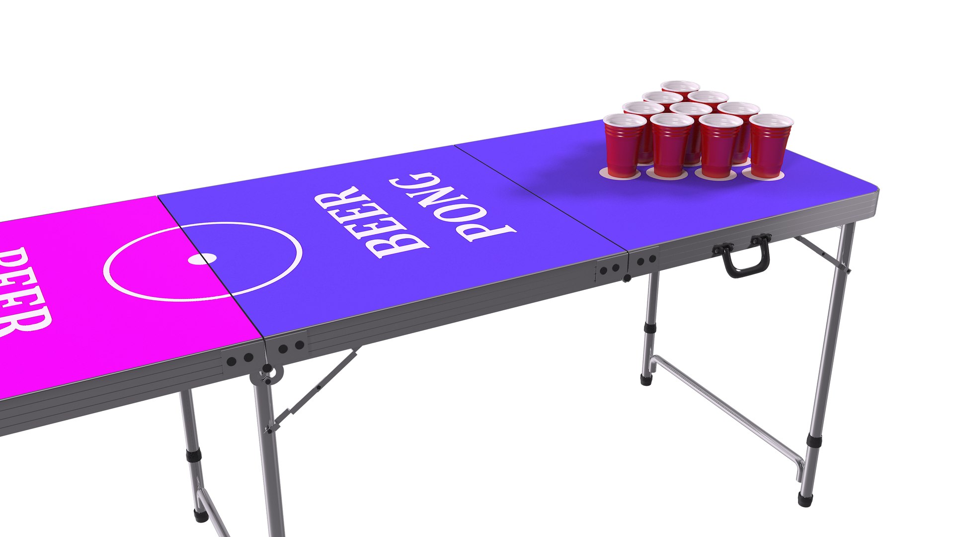 3D Model Cup Pong Foldable Table TurboSquid 1835035