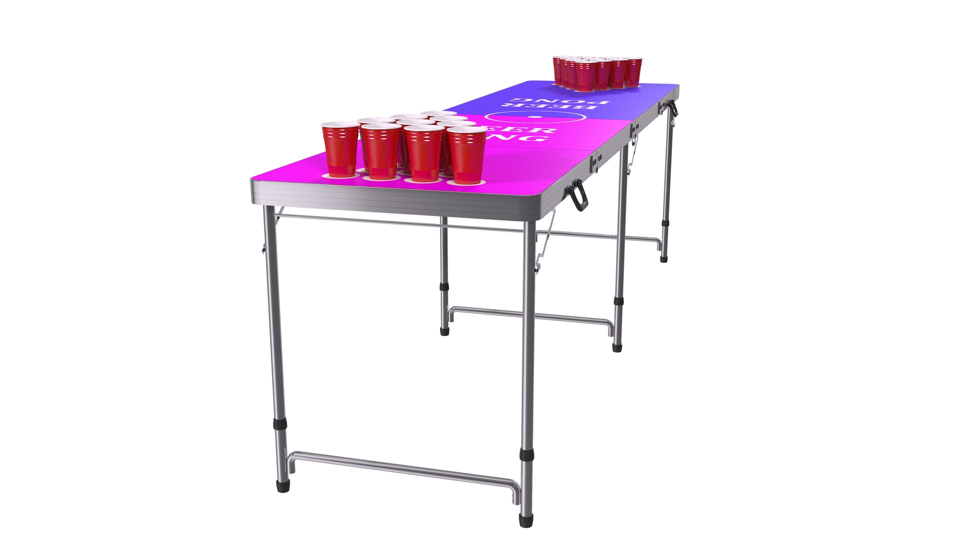 3D Model Cup Pong Foldable Table TurboSquid 1835035
