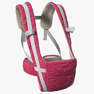 Front Facing Baby Carrier Pink Sitting Position