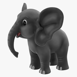 3d model cartoon elephant