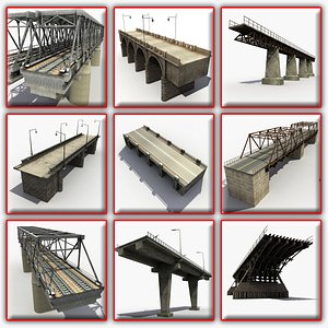 3d model of bridges modeled