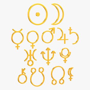 Astrological symbols of planets