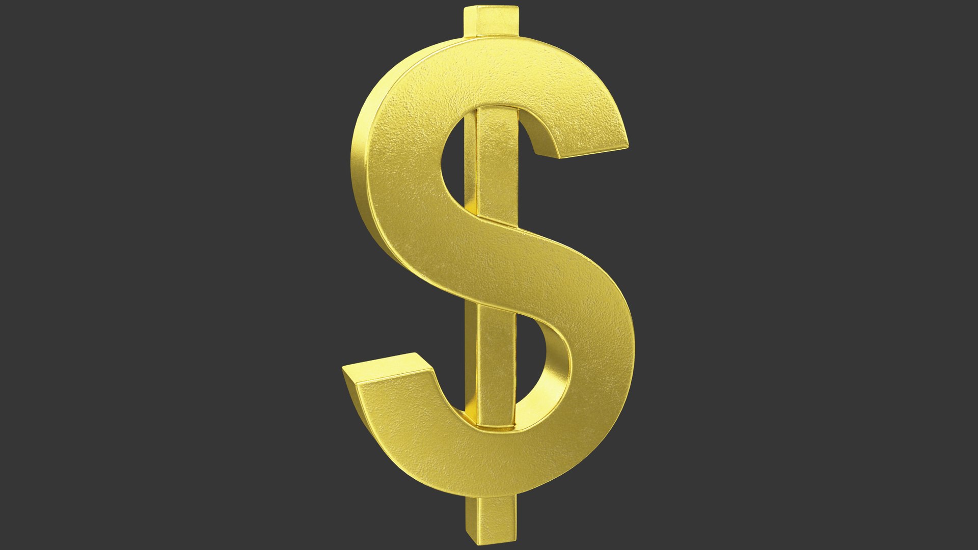 3D model dollar symbol - TurboSquid 1637865