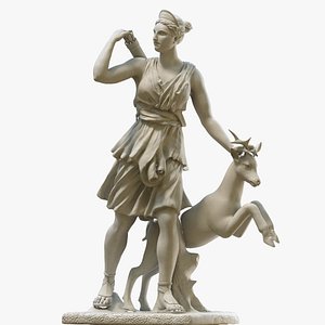 Diana  Deer Sculpture model