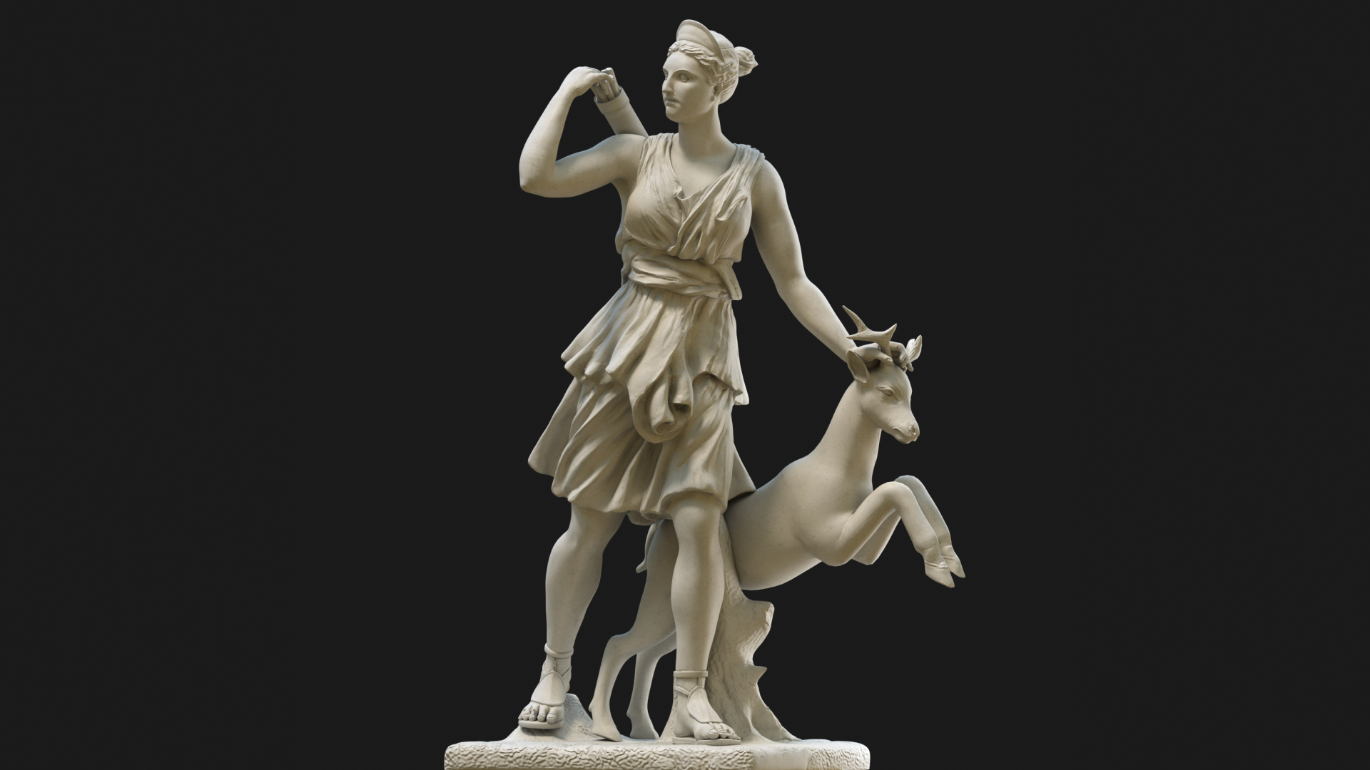 Diana Deer Sculpture Model - TurboSquid 1781248