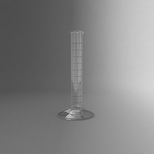 3d model graduated cylinder