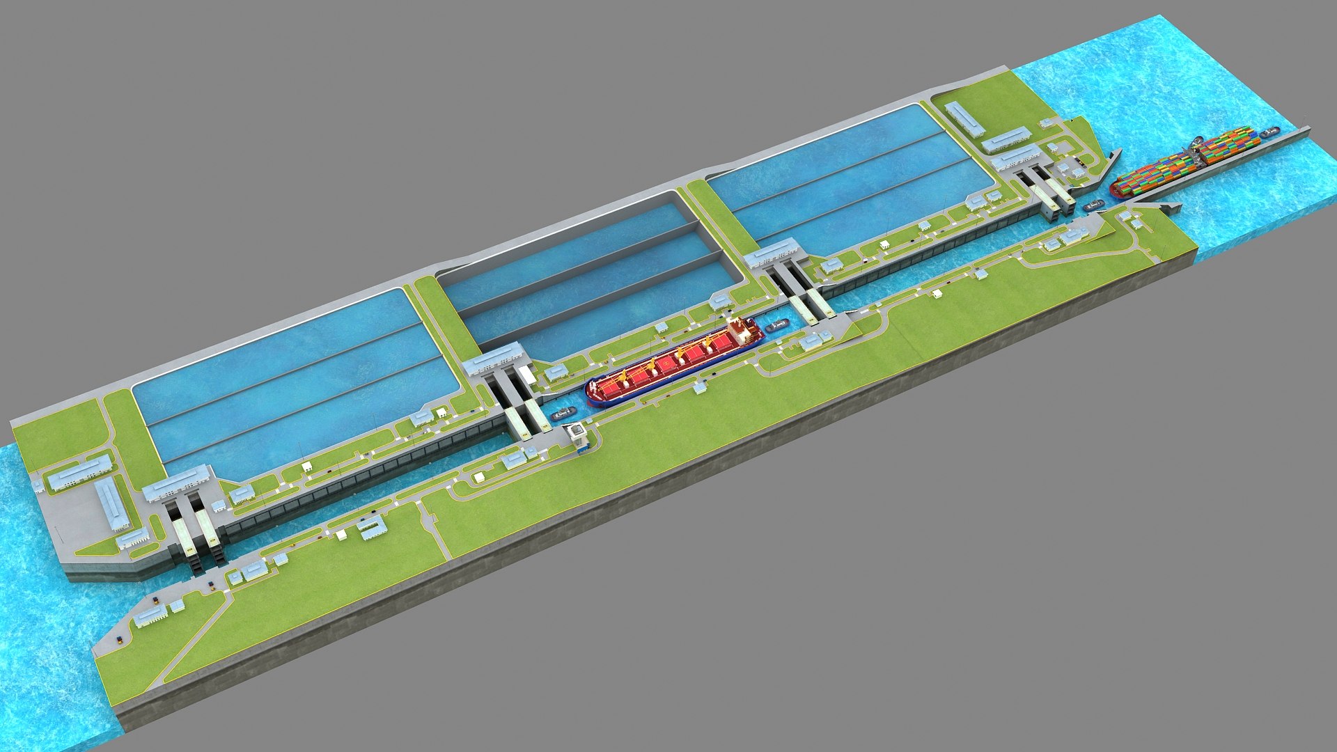 3D Agua Clara Locks - Panama Canal 3d Model model https://p.turbosquid.com/ts-thumb/se/xhHgQf/40/aguaclarapanamacanal_00019/jpg/1735469919/1920x1080/fit_q87/3d8c1665da77a699f434df6528e5206249bf31ad/aguaclarapanamacanal_00019.jpg