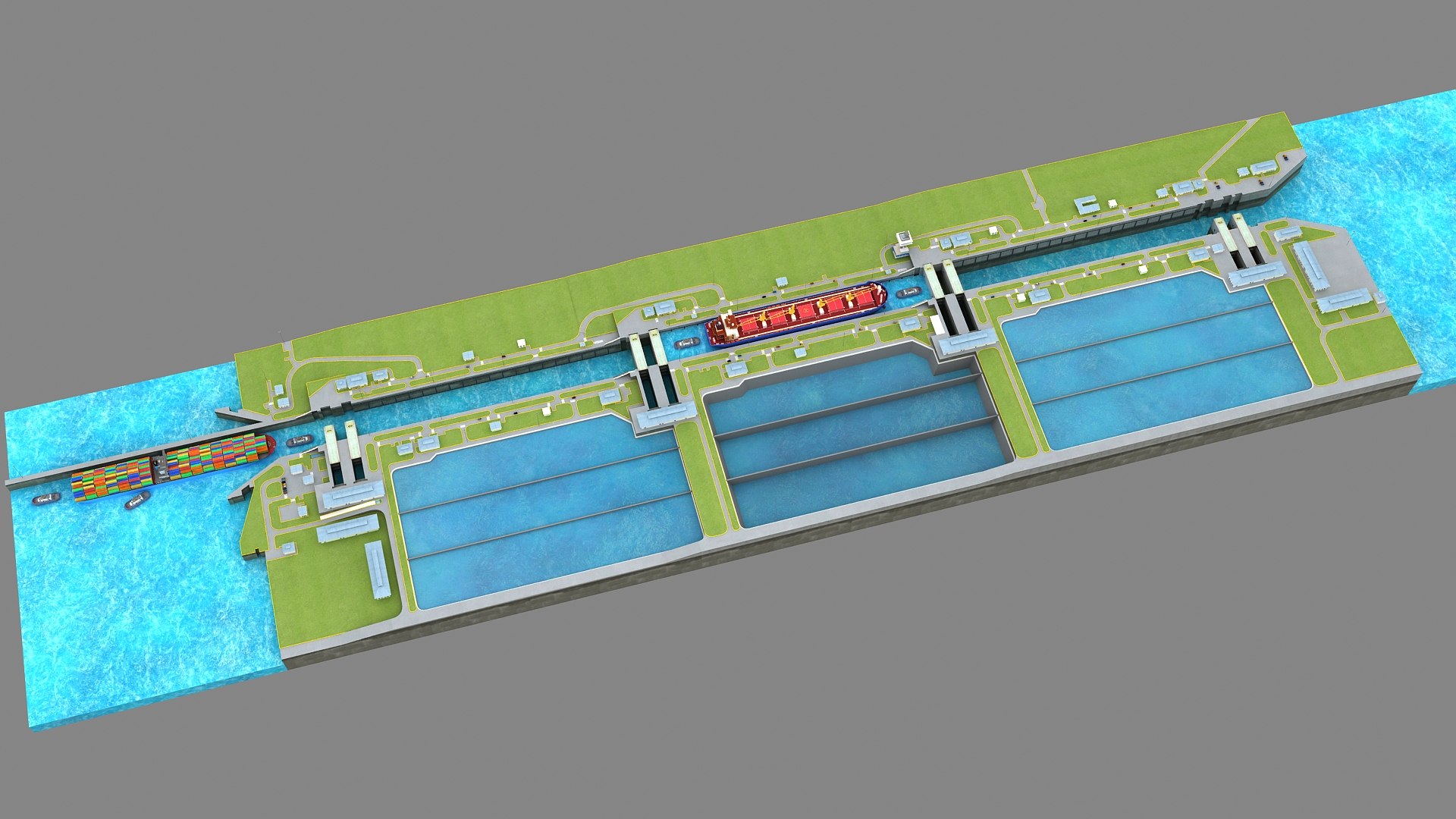 3D Agua Clara Locks - Panama Canal 3d Model model https://p.turbosquid.com/ts-thumb/se/xhHgQf/Ia/aguaclarapanamacanal_00018/jpg/1735469920/1920x1080/fit_q87/90f4c6ee7b347bd045f365080f03629b177cd75b/aguaclarapanamacanal_00018.jpg