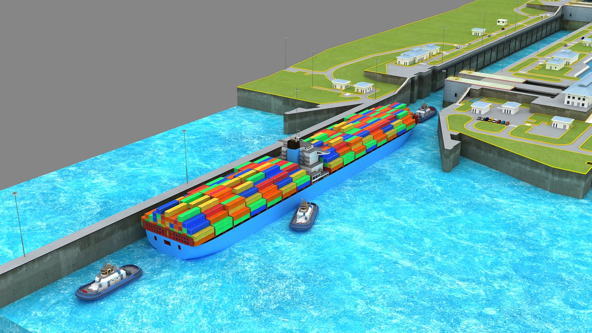 3D Agua Clara Locks - Panama Canal 3d Model model https://p.turbosquid.com/ts-thumb/se/xhHgQf/fD/aguaclarapanamacanal_00005/jpg/1735469896/1920x1080/fit_q87/a71b42ccbf5cbfef1a91357798ec2395c348d3bf/aguaclarapanamacanal_00005.jpg