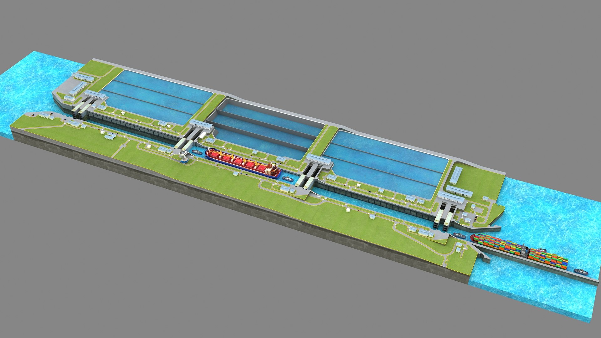 3D Agua Clara Locks - Panama Canal 3d Model model https://p.turbosquid.com/ts-thumb/se/xhHgQf/rA/aguaclarapanamacanal_00012/jpg/1735469908/1920x1080/fit_q87/acfce85eb7bbd08c05a827a7fff30cf715c8b7f5/aguaclarapanamacanal_00012.jpg