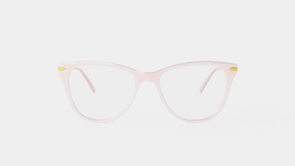 3D Modo - Driggs Pink Crystal Glasses