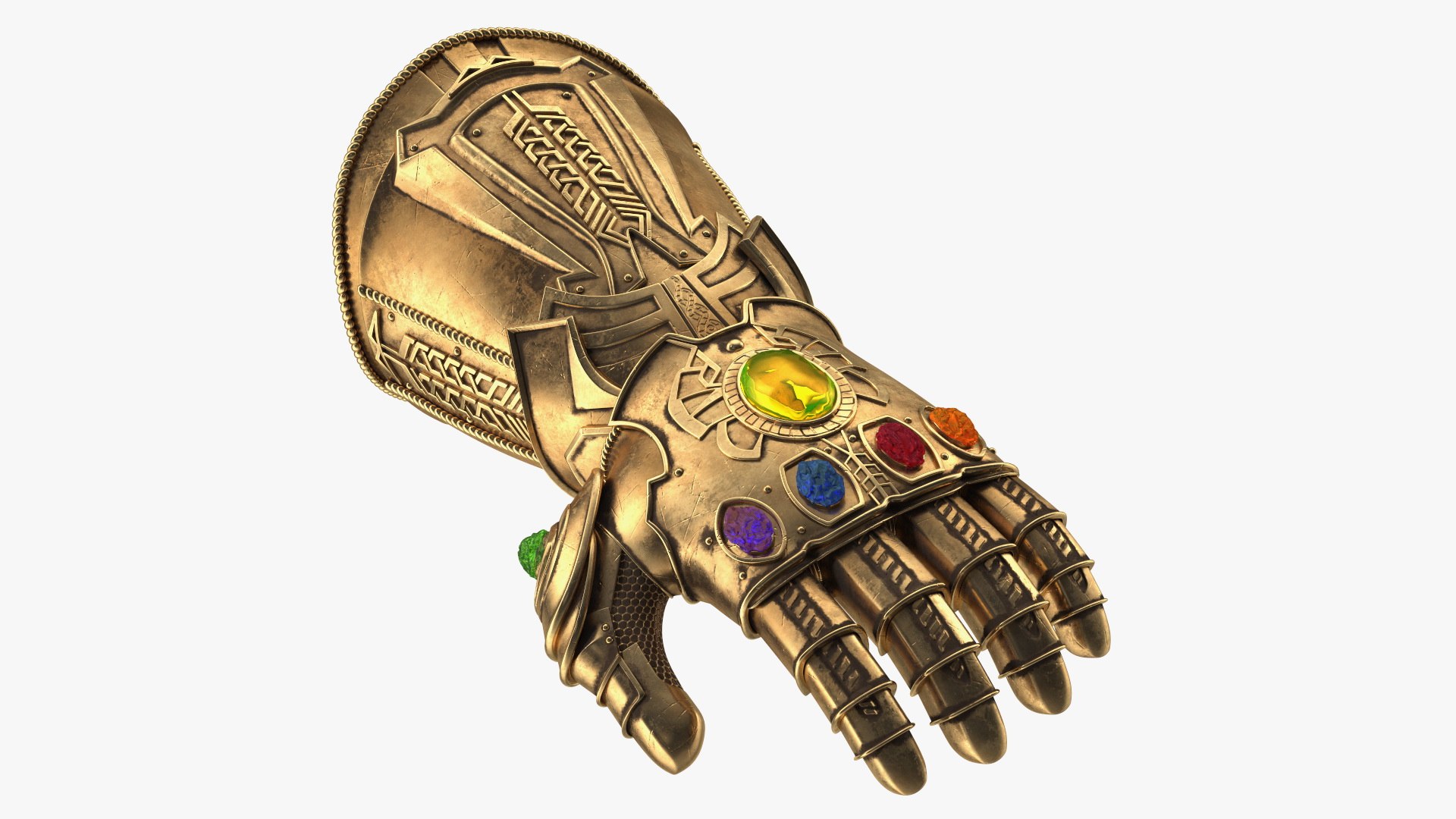 Infinity Gauntlet Rigged for Maya 3D model preview