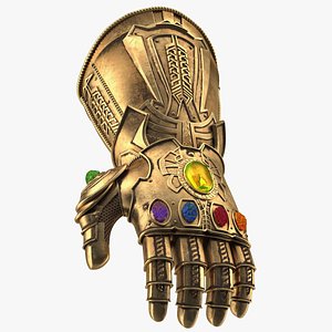 3D Infinity Gauntlet Rigged for Maya model