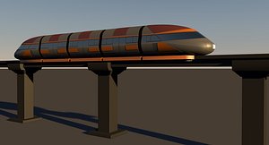monorail train 3D