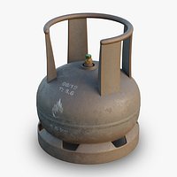 5kg Domestic LPG Cylinder - Rust Gray - PBR - 2K 4K