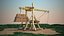 Medieval weapon. Catapult Xlll-XlV century