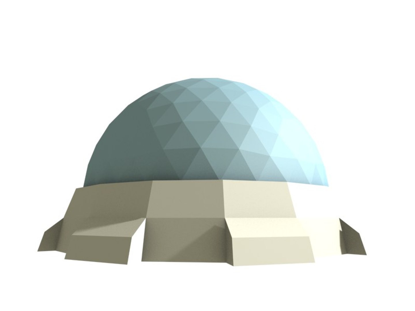 Free 3ds Model Moonbase Base