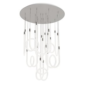 Saint-Louis TORSADE 10-light chandelier Designer Stefania Di Petrillo 3D