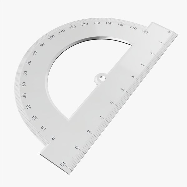 Half circle protractor model - TurboSquid 1677536