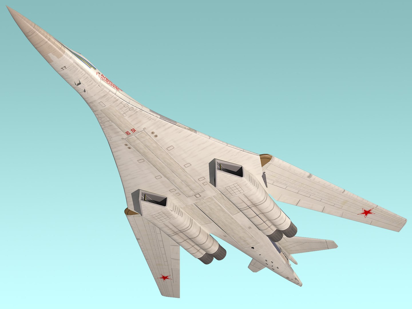 Russian Strategic Bomber Tupolev Model - TurboSquid 1232192