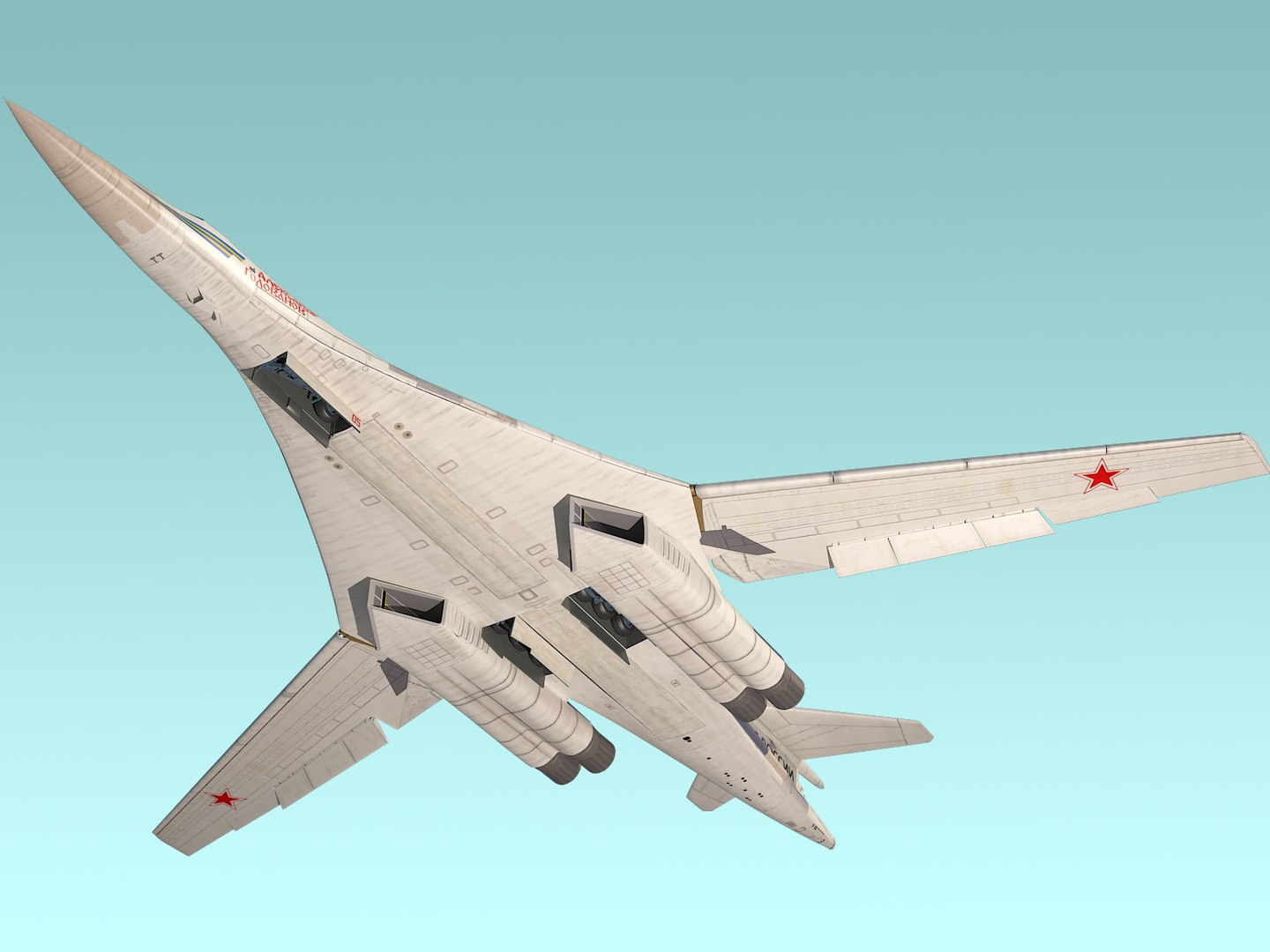 Russian Strategic Bomber Tupolev Model - TurboSquid 1232192