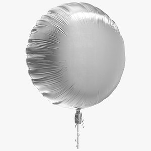 3D Foil Balloon Round Chrome
