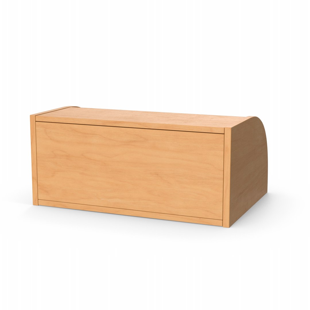 3D Wooden Bread Box TurboSquid 1988468