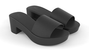 Women Slide Sandal 3D model