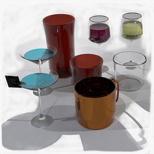 3D Bar glassware