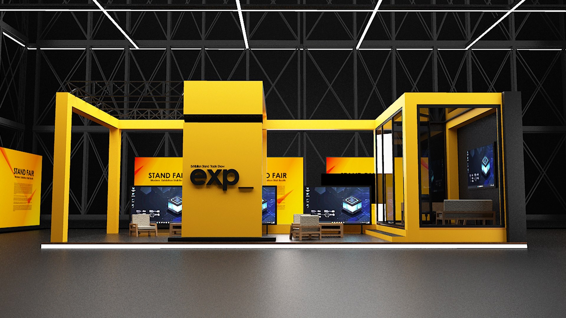3D Modern Exhibition Stand Trade Show Booth 6 in1 Collection model https://p.turbosquid.com/ts-thumb/sf/Wx683r/mC/12/jpg/1788097681/1920x1080/fit_q87/5a4a69e5073b623645d1ed7906fa7cf56f672298/12.jpg