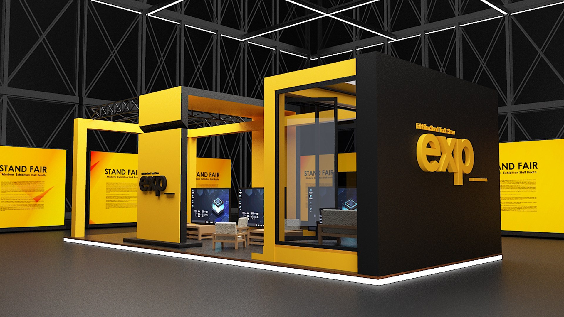 3D Modern Exhibition Stand Trade Show Booth 6 in1 Collection model https://p.turbosquid.com/ts-thumb/sf/Wx683r/yQ/11/jpg/1788097671/1920x1080/fit_q87/1112cc1cfb7eede711015b5d0befe8d17e6b282b/11.jpg
