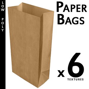 Six Paper Bags (Game Ready)