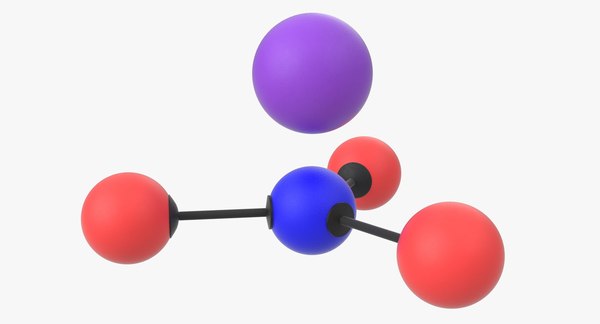 modelo 3d Molécula de nitrato de potasio - TurboSquid 1425458