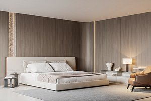 3D modern bedroom model