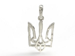 Ukraine coat of arms 5 pendant print model